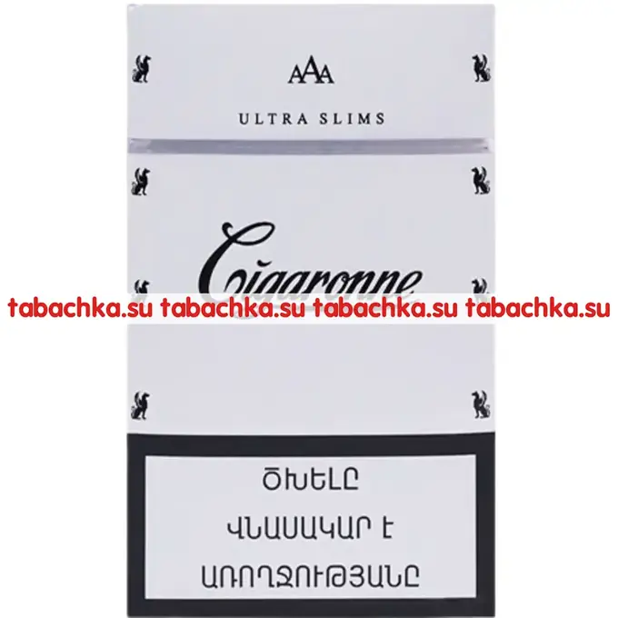 Сигареты Cigaronne Ultraslims White Сигареты Cigaronne Ultraslims White